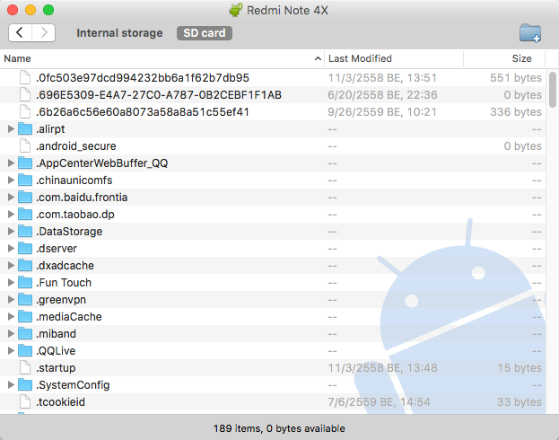 Android file transfer to mac
